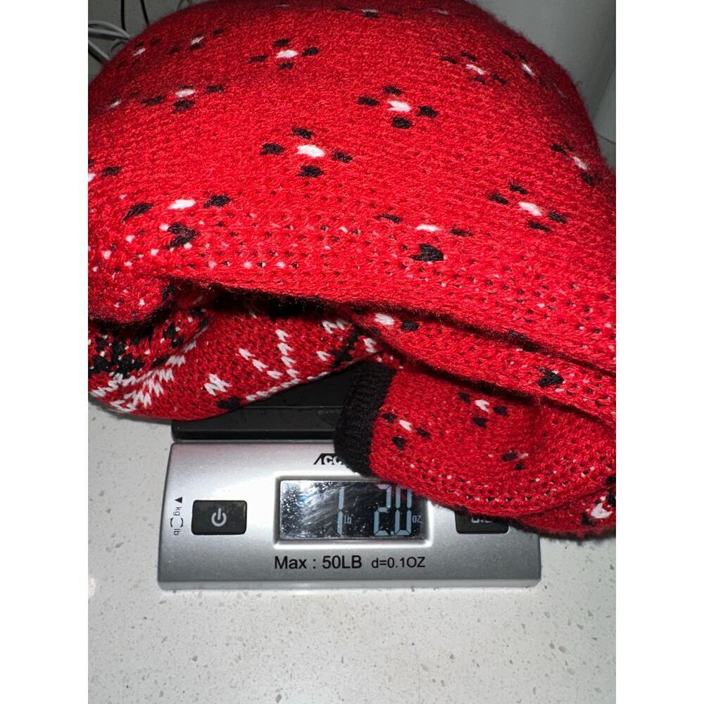Christmas Sweater Cardigan Croft & Barrow Full Button Red Snowflakes Winter L - Picture 10 of 10